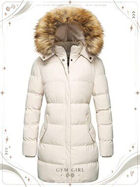 Women's Thickened Hooded Parka Puffer Jacket Winter Warm Coat